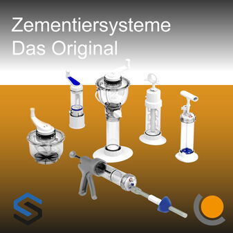 Vakuum Knochenzement-Mischsysteme für Orthopädie, Unfallchirurgie und Endoprothetik. Bowl Zementspritze Multimix Zementmisch- und Abgabevorrichtung