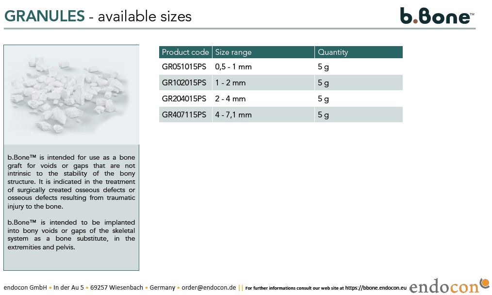 Greenbone b.bone Granules