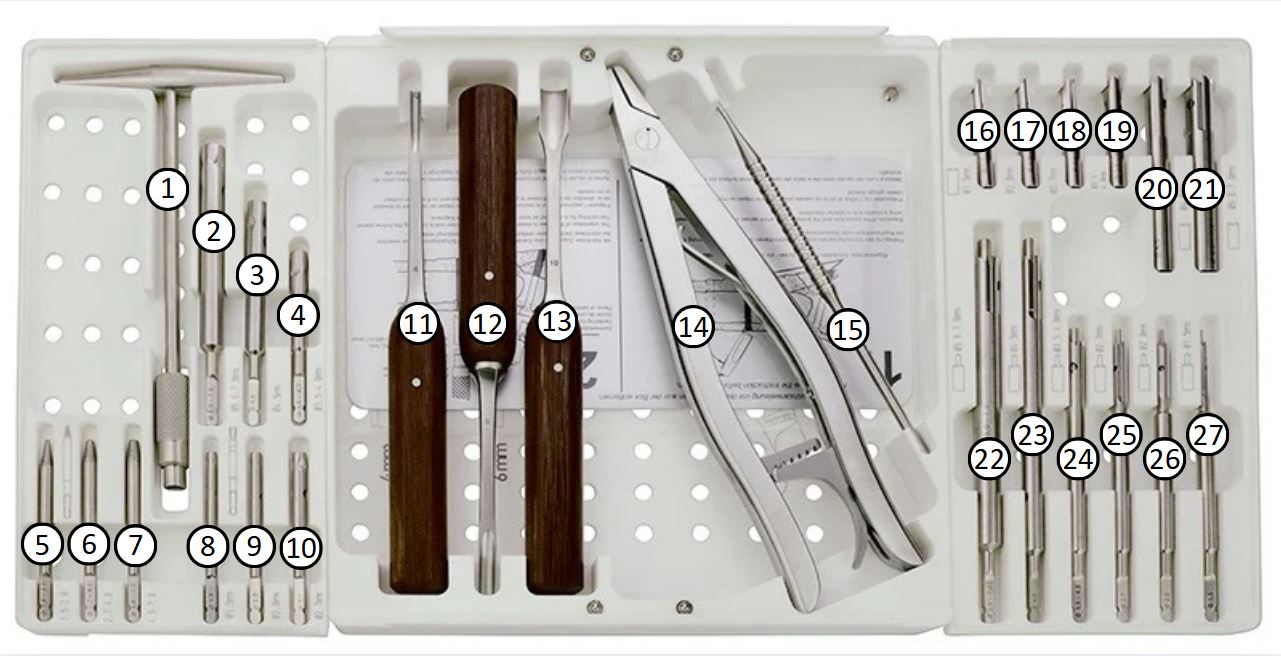 endocon SOS-Set Extraktion beschädigter Schrauben