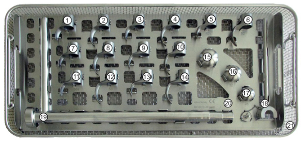endoCupcut Single and spare part - tray 1